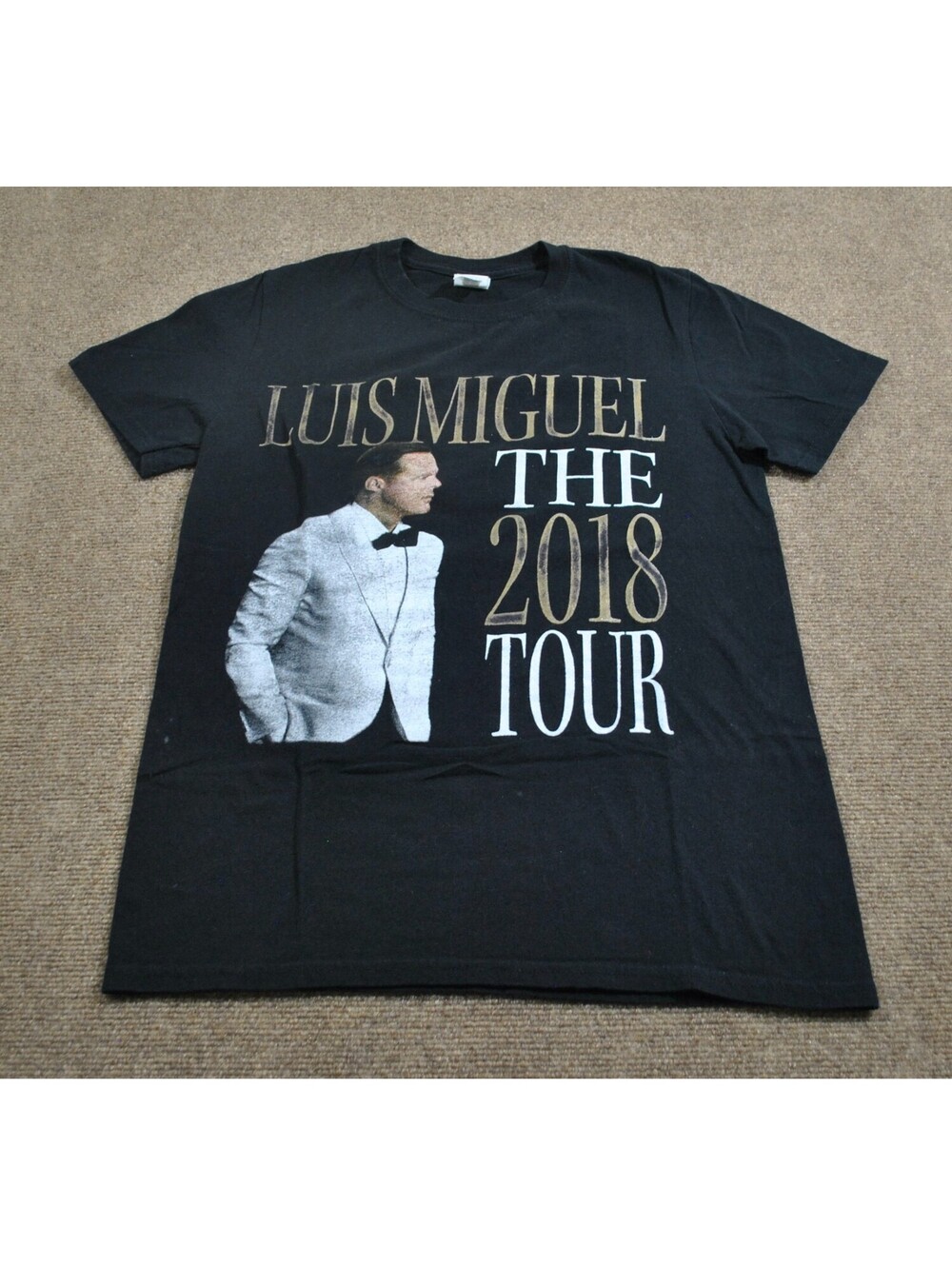 Luis Miguel The 2018 Tour Album Band Music Black Shirt Size Small